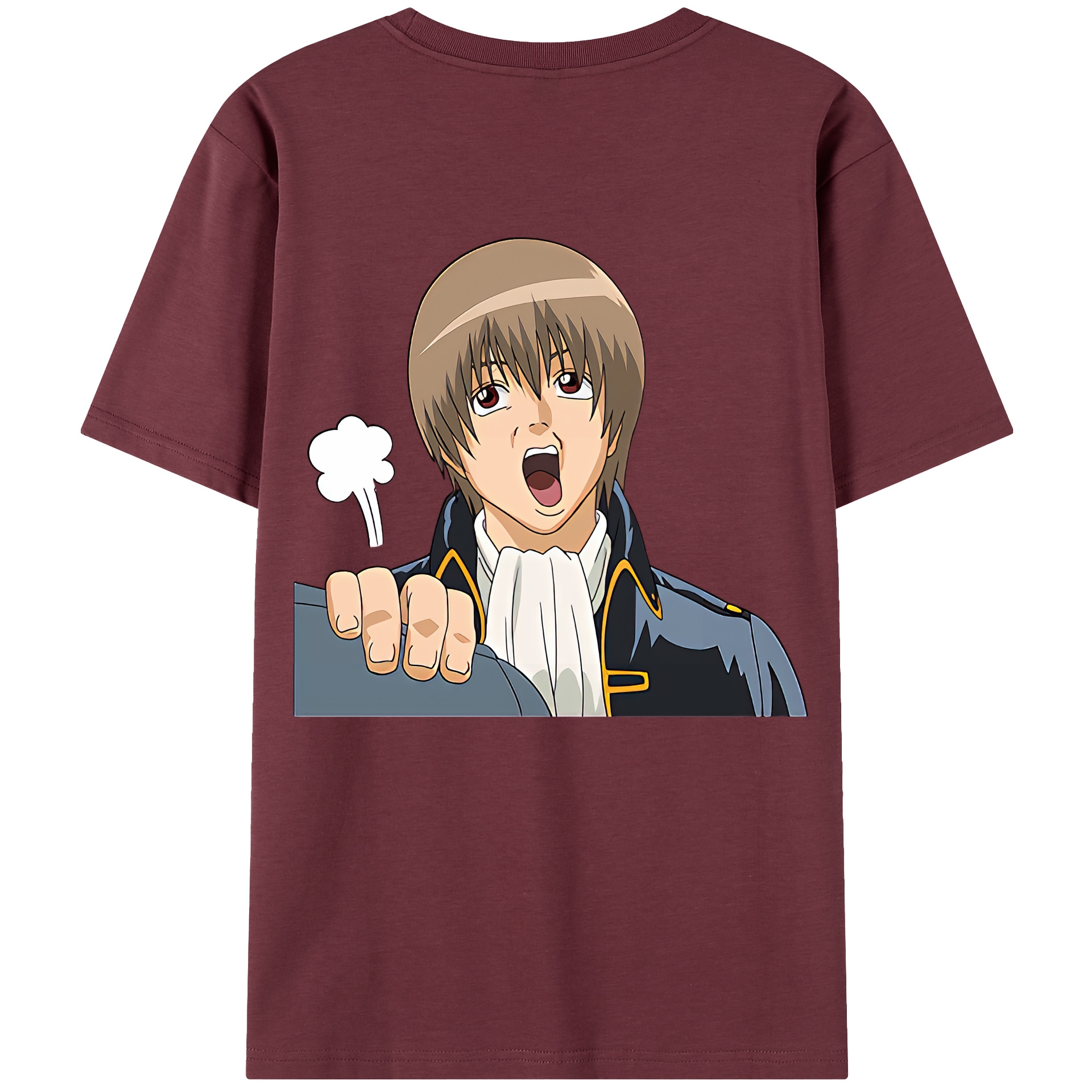（画像用） ぎんたま 坂田銀時（さかたぎんとき） 神楽 志村新八（しむら しんぱち） GINTAMA Sakata Gintoki Kagura Shimura Shinpachi 綿100％半袖Tシャツ（背面プリント）